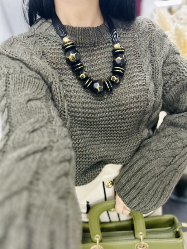 zelený náhrdelník