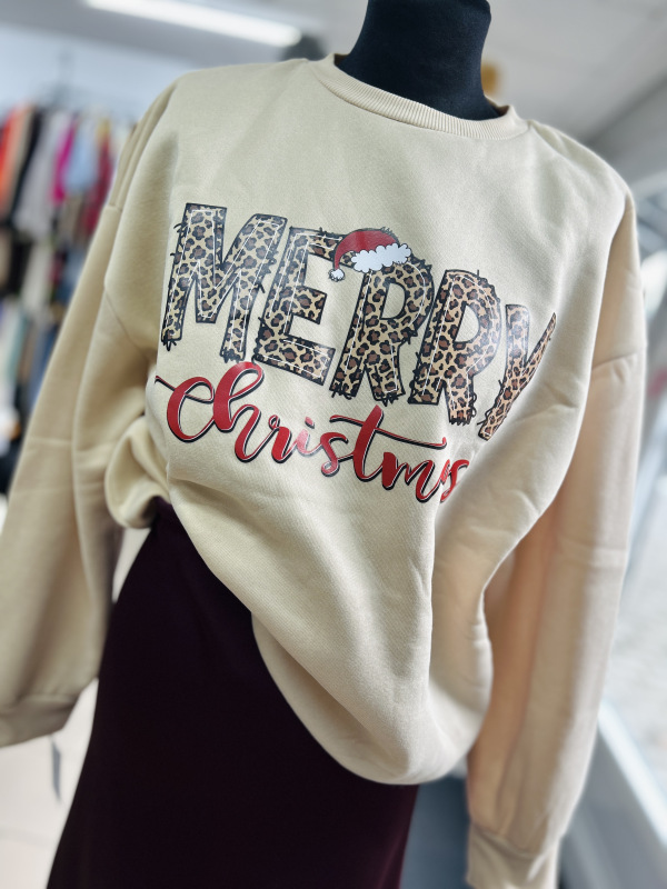 Zateplená vianočná mikina