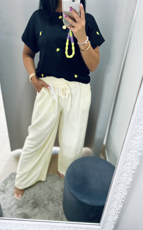 Letné široké nohavice 11