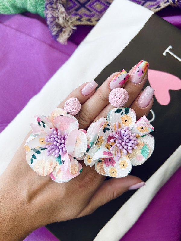 Handmade náušnice Flower