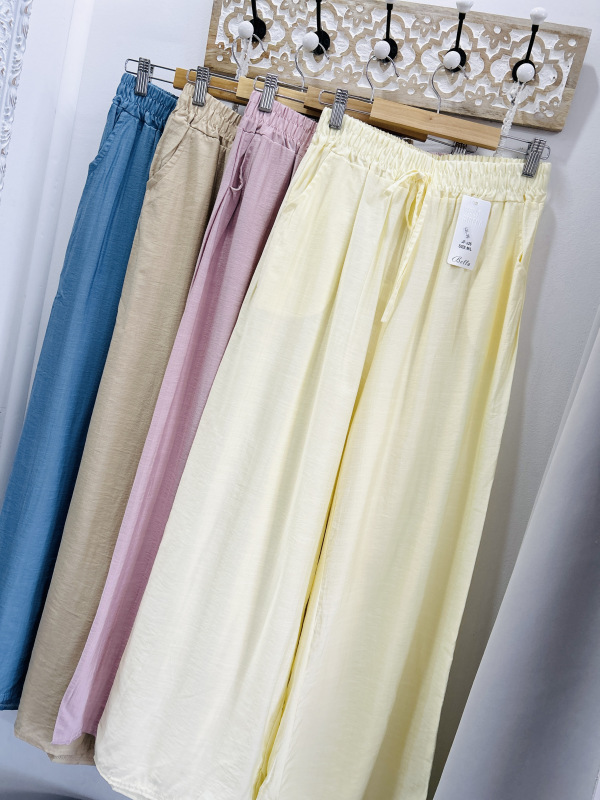 Letné široké nohavice