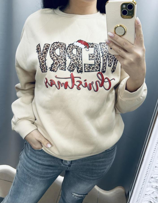 Zateplená vianočná mikina 2