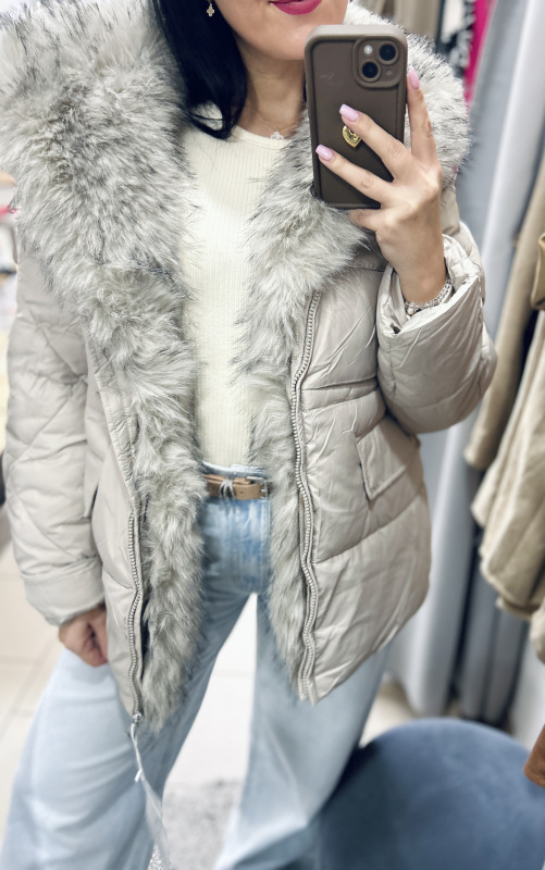 Zimná bunda s kožušinkou 5