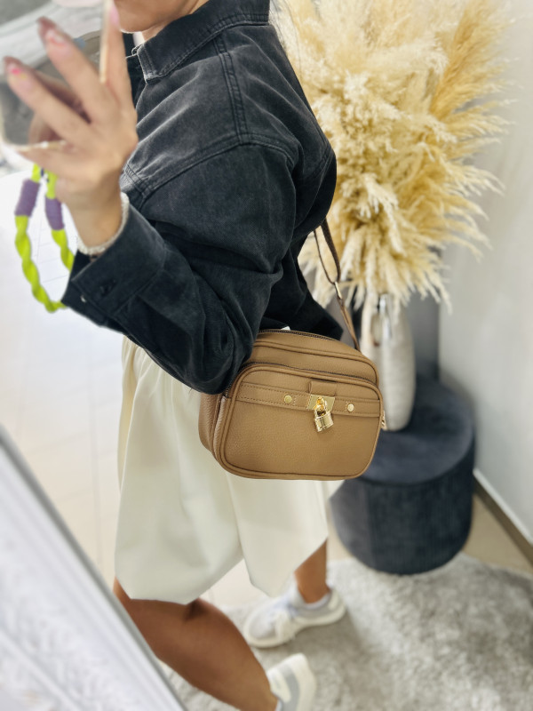 Crossbody hnedá kabelka 1