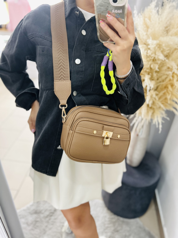 Crossbody hnedá kabelka 4