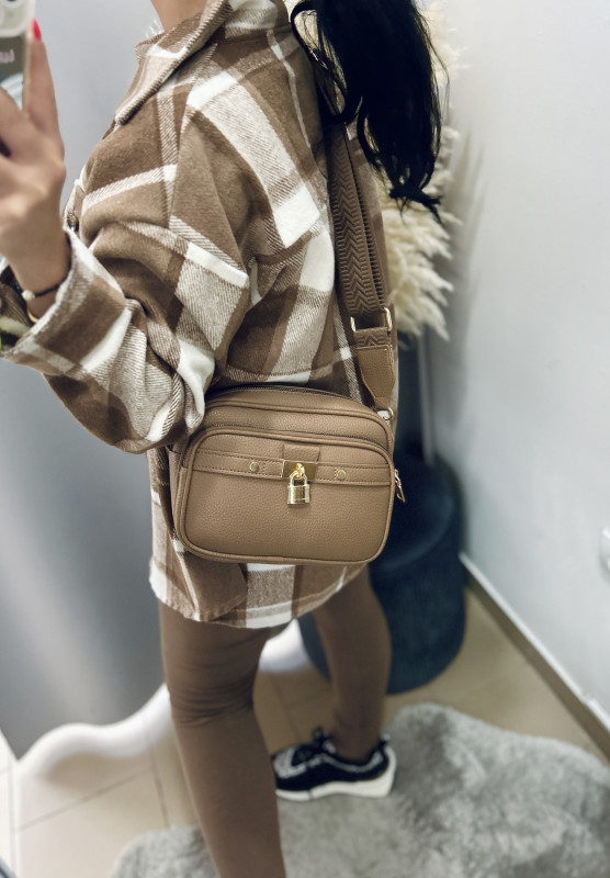 Crossbody hnedá kabelka 6