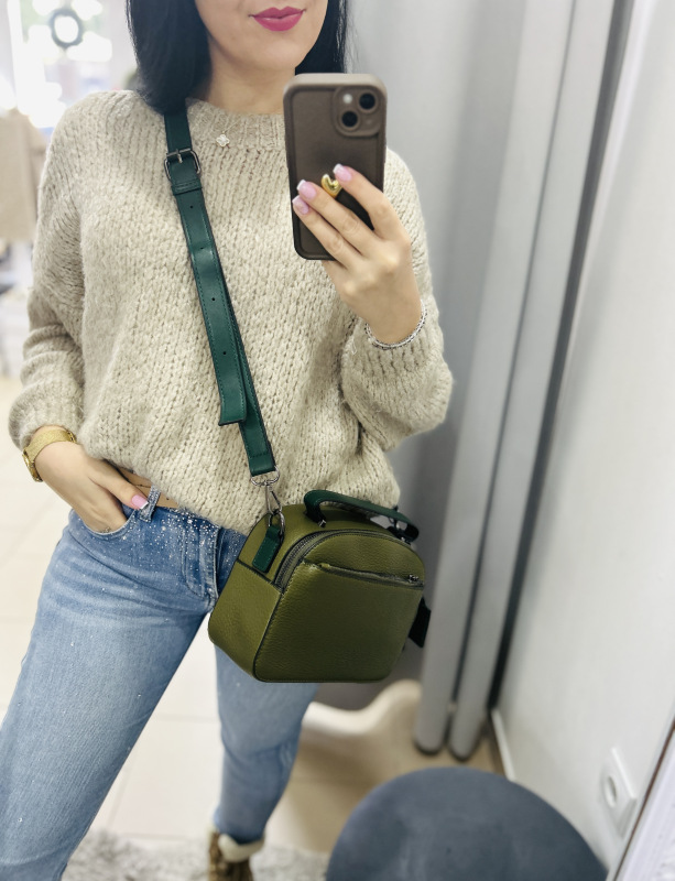 Crossbody zelená kabelka 10