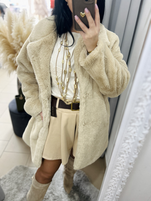 Kožušinkový kabát- 2 farby 11