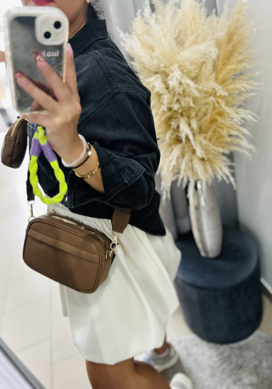 Crossbody hnedá kabelka 3