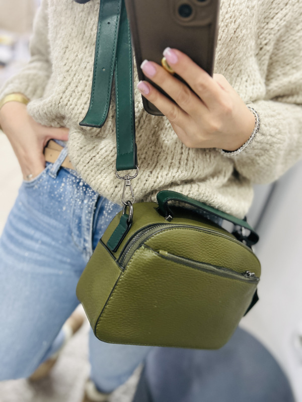 Crossbody zelená kabelka 9