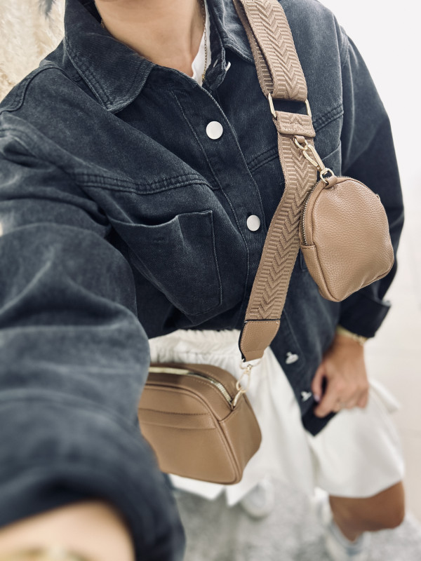 Crossbody hnedá kabelka 1