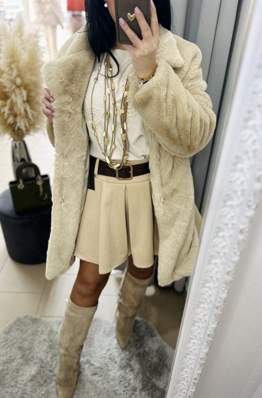 Kožušinkový kabát- 2 farby 13