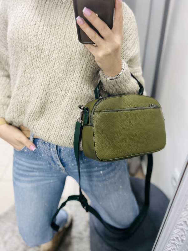 Crossbody zelená kabelka 8