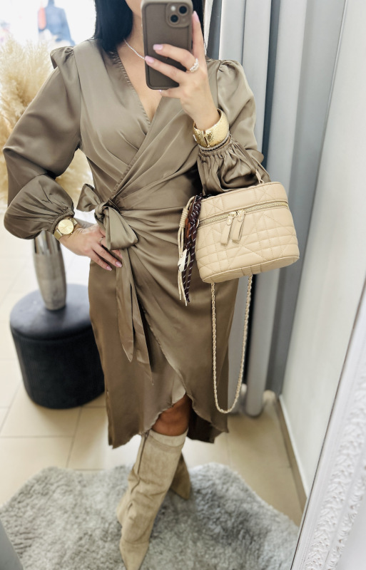 Zavinovacie spoločenské šaty 5