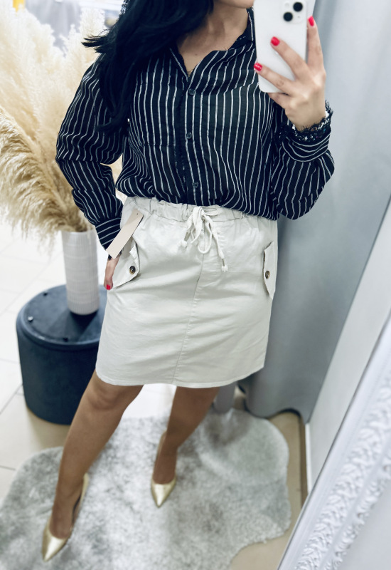 Elastická suknička- béžová 4