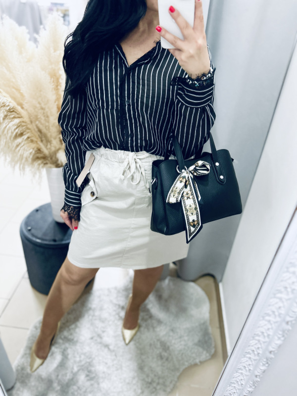 Elastická suknička- béžová 2