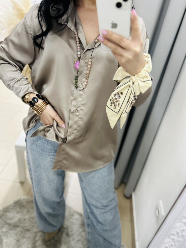 Saténová košeľa 3