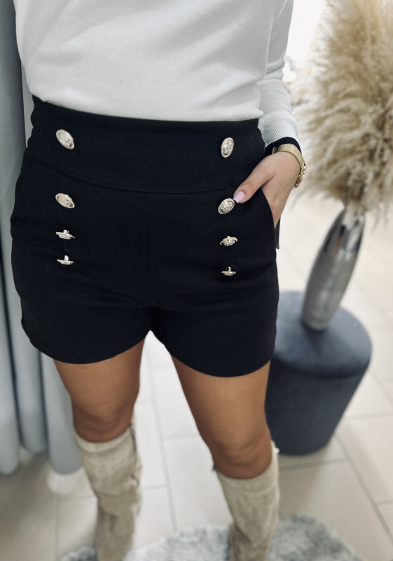 Semišové kraťasy s gombíkmi 4