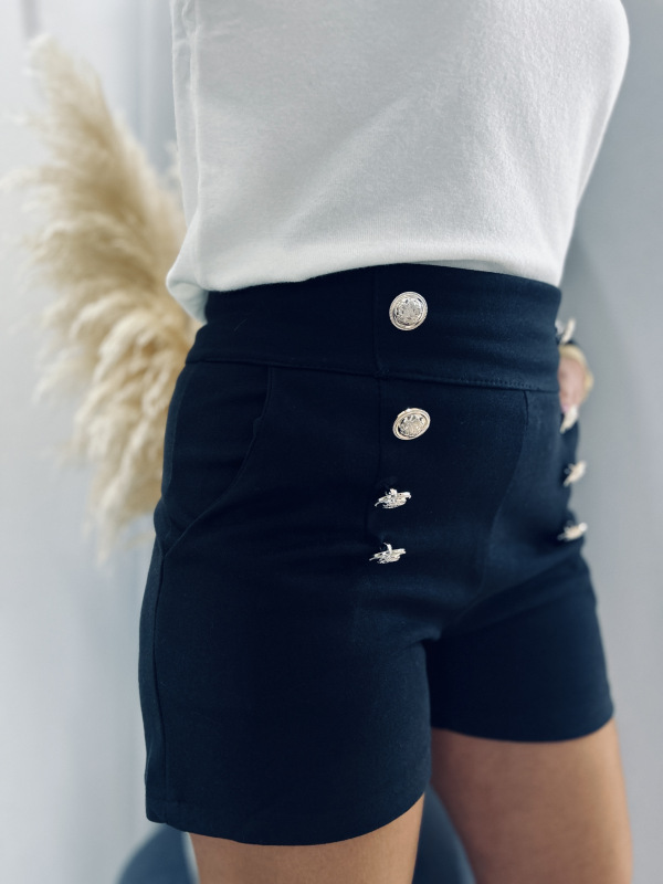 Semišové kraťasy s gombíkmi