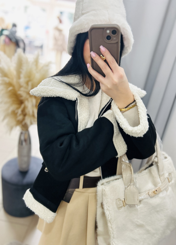 Bielo-smotanový klobúk 4