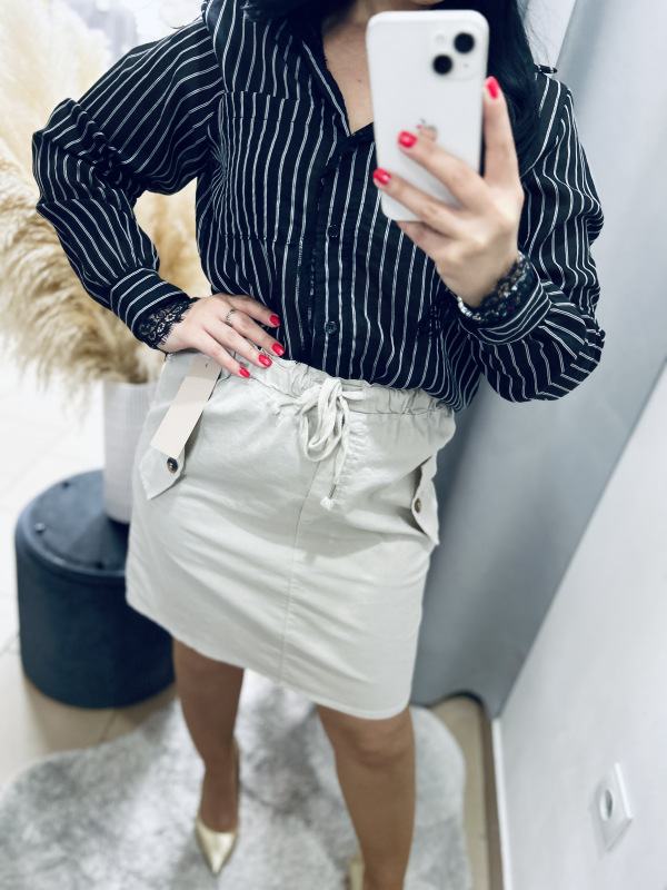 Elastická suknička- béžová