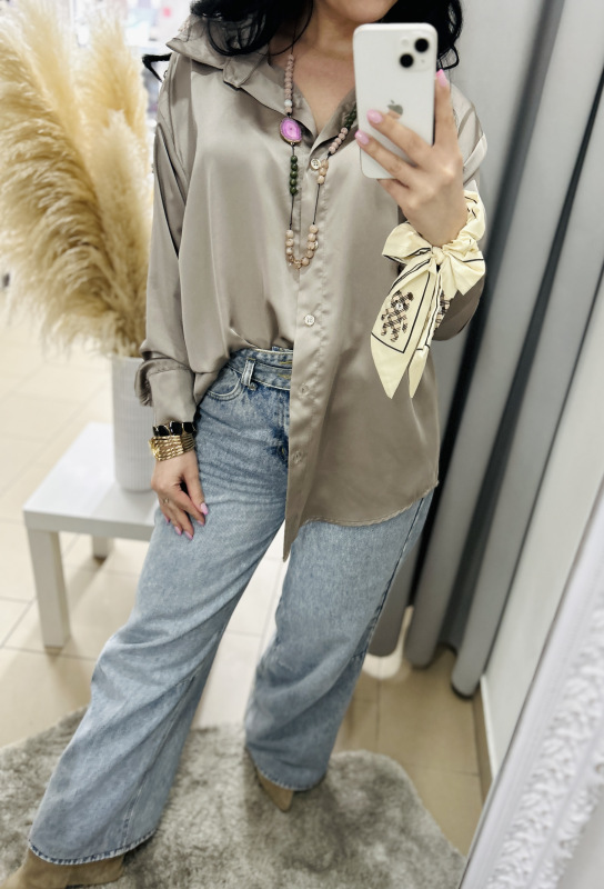 Saténová košeľa 1