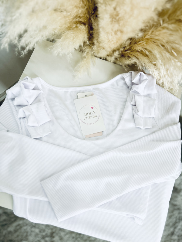 Zdobený rebrovaný top 4