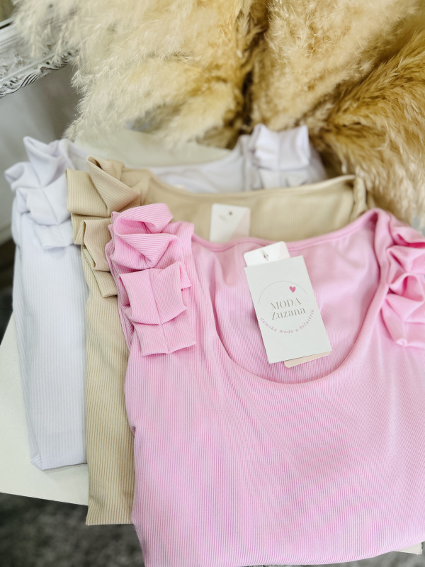 Zdobený rebrovaný top