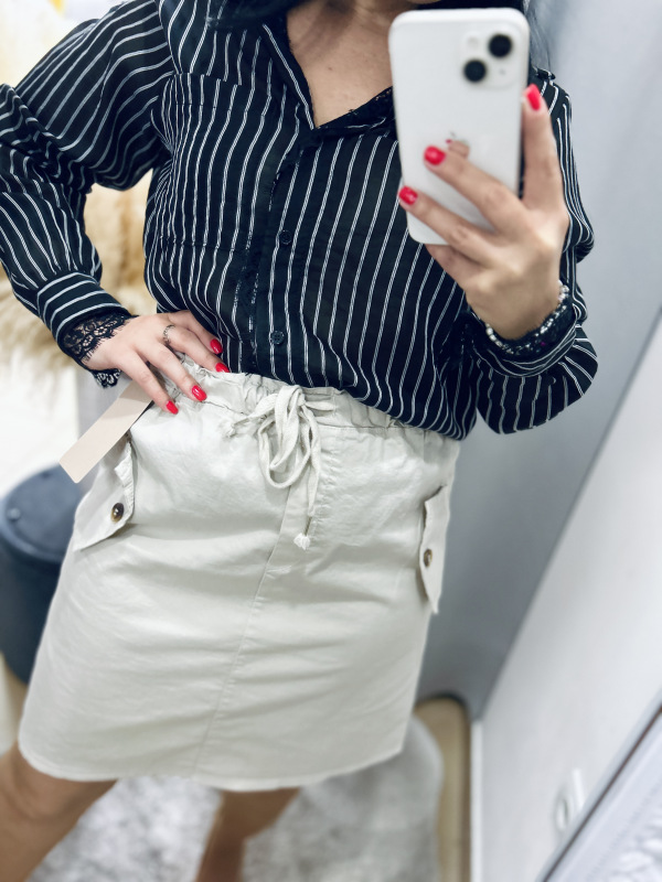 Elastická suknička- béžová 3