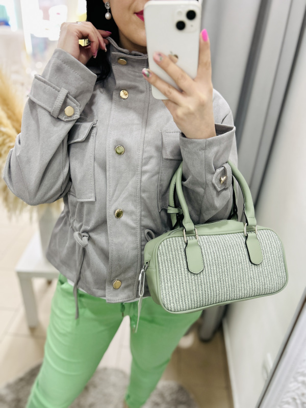 Semišová bundička