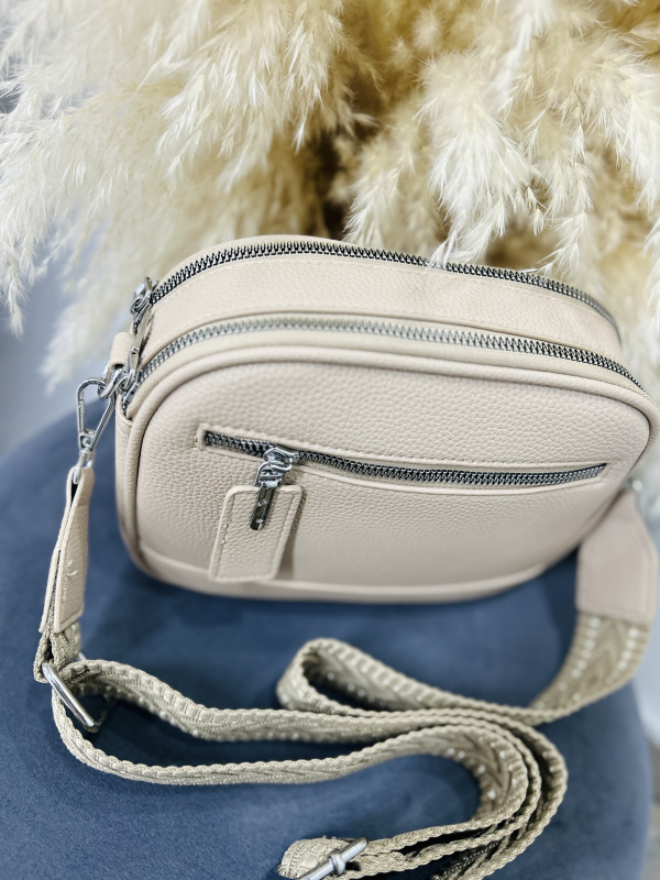 Béžová crossbody kabelka 4