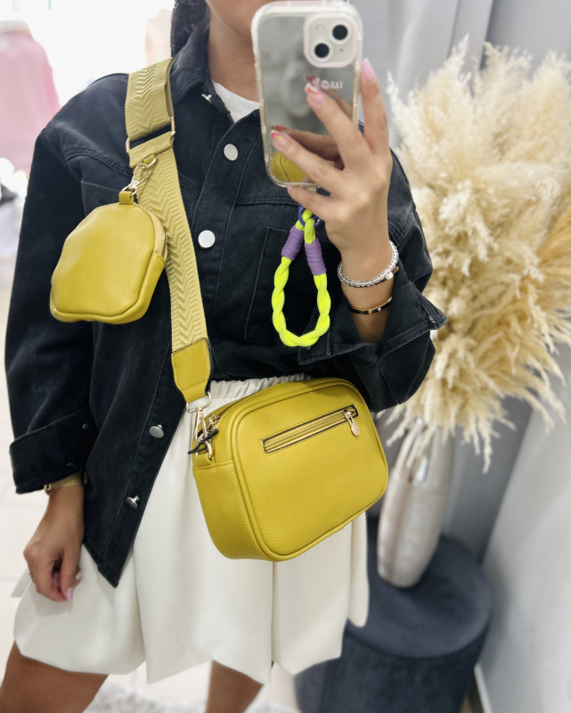 Crossbody kabelka- limetka