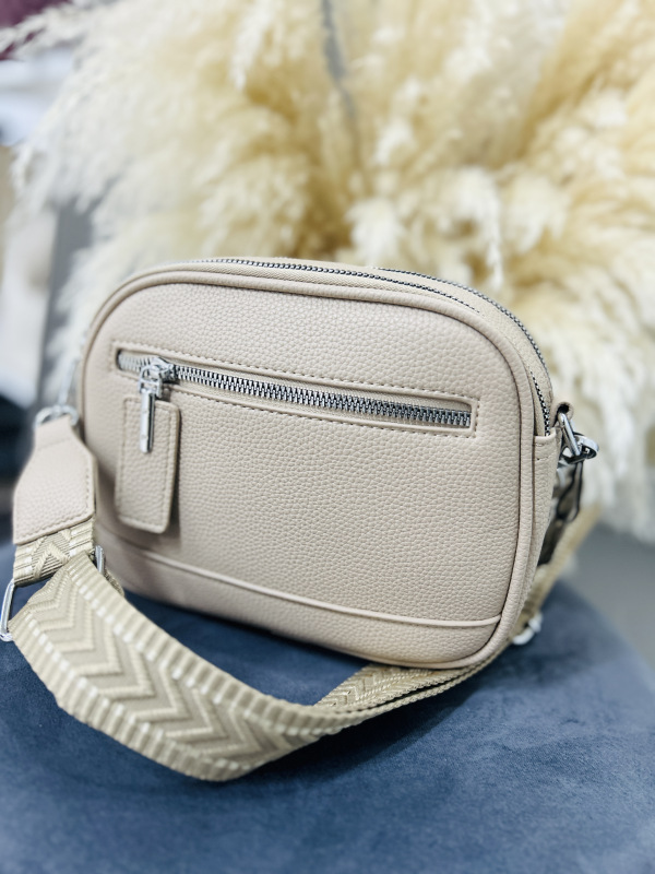 Béžová crossbody kabelka 6