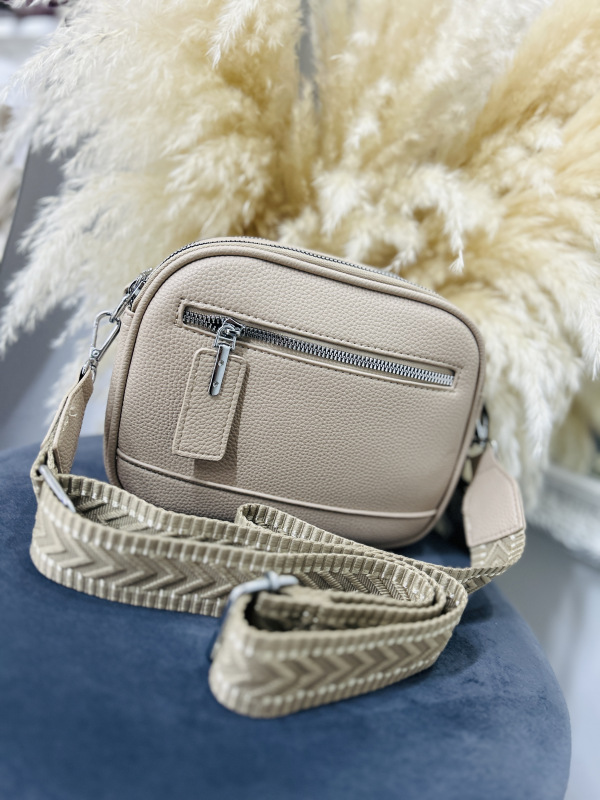 Béžová crossbody kabelka