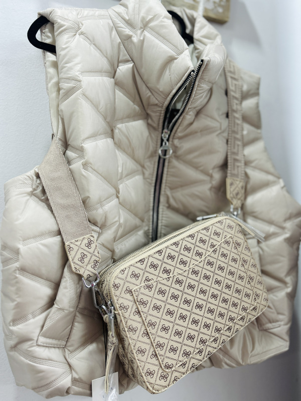 Béžová crossbody kabelka