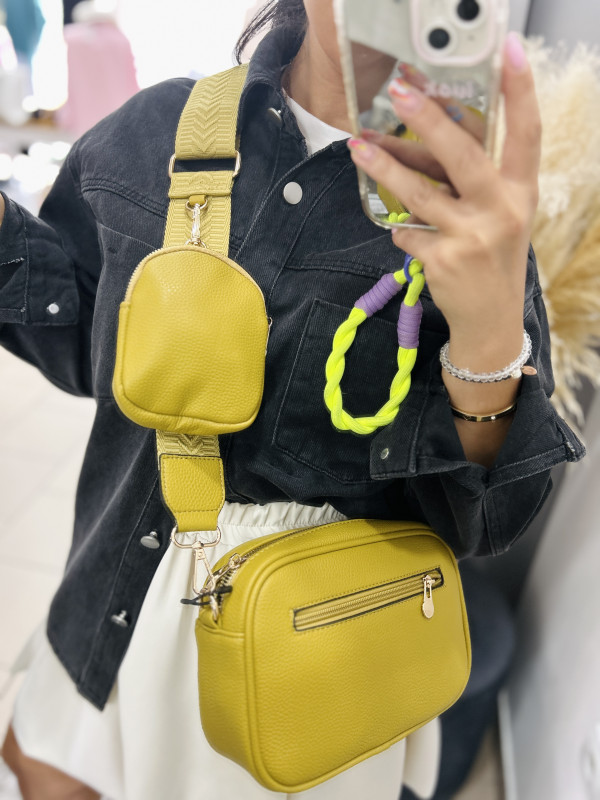 Crossbody kabelka- limetka 5