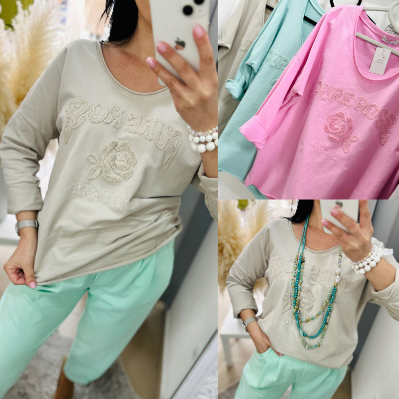 Bavlnený top-3 farby