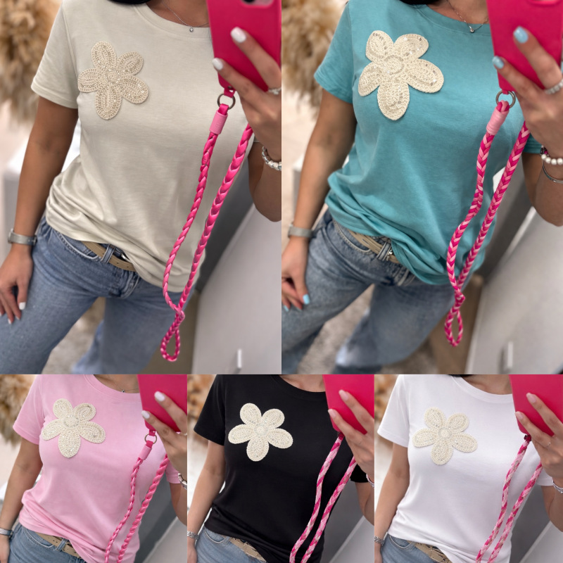 Bavlnené tričko s nášivkou