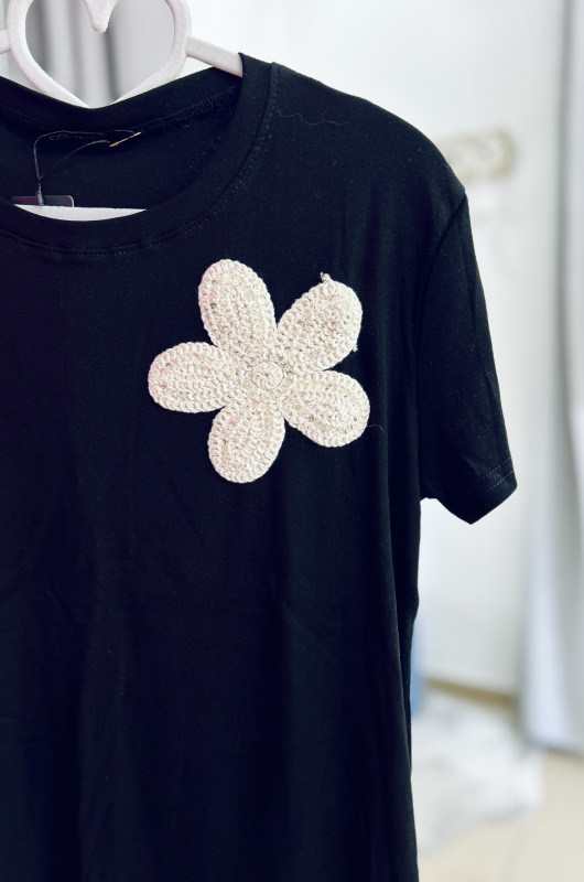 Bavlnené tričko s nášivkou 14