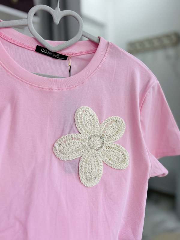 Bavlnené tričko s nášivkou 11