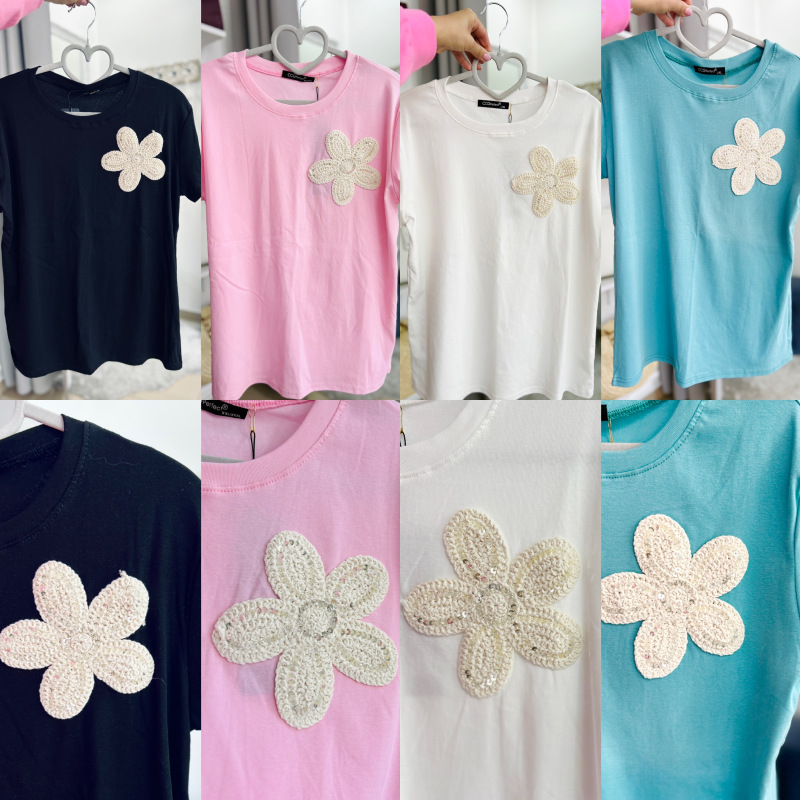 Bavlnené tričko s nášivkou