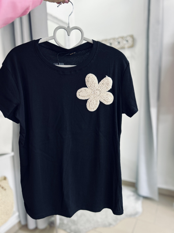 Bavlnené tričko s nášivkou 13