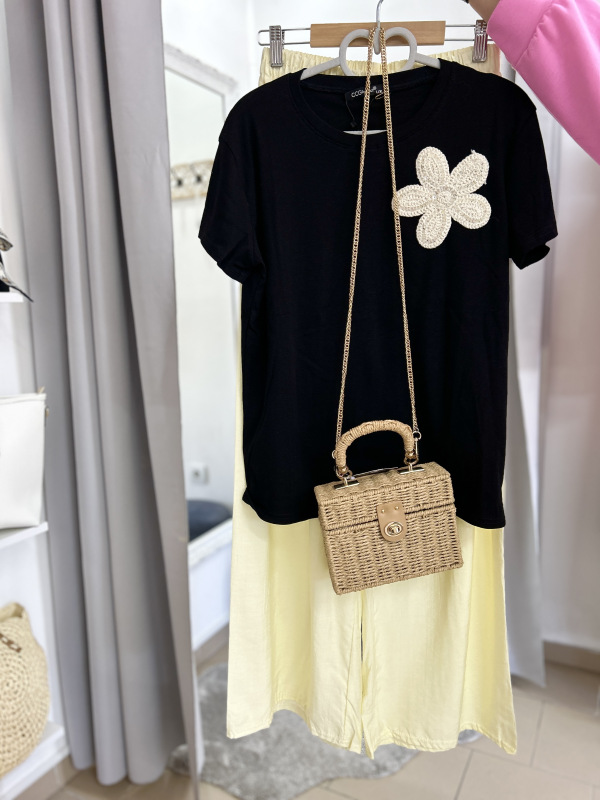 Bavlnené tričko s nášivkou 15