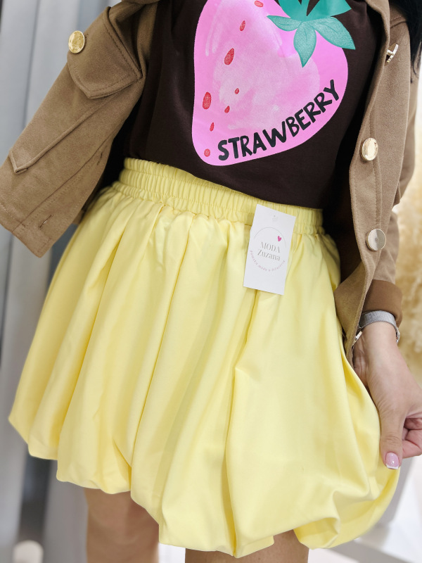 Balónová suknička- žltá