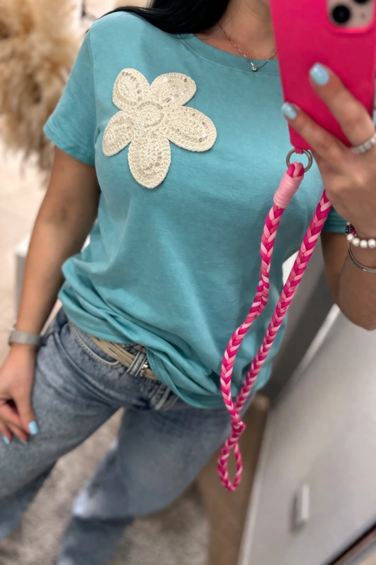 Bavlnené tričko s nášivkou 2