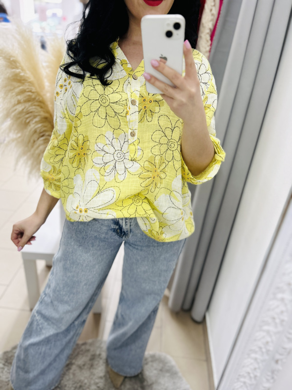 Žltá polokošeľa 9