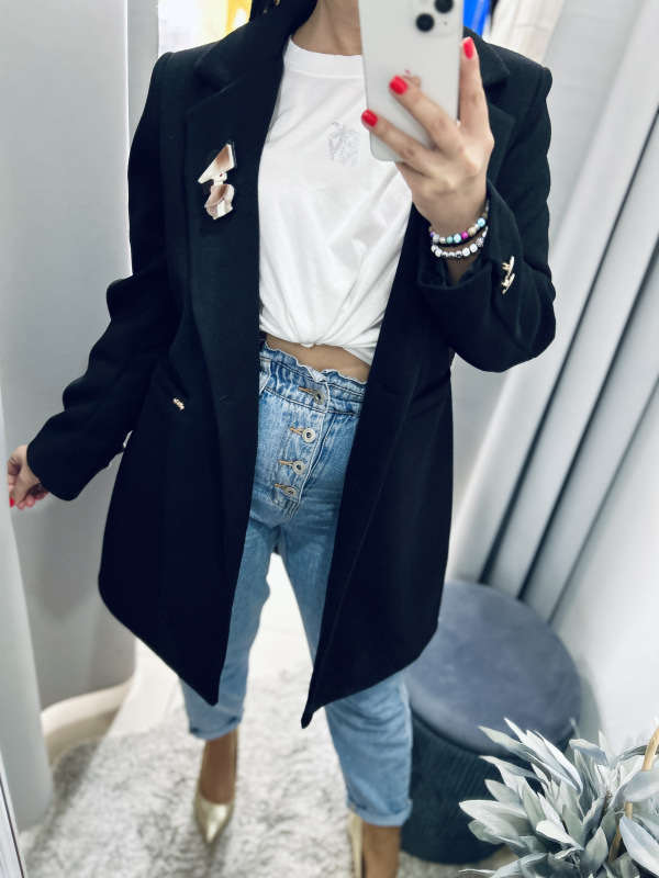 Prechodný kabátik- čierny