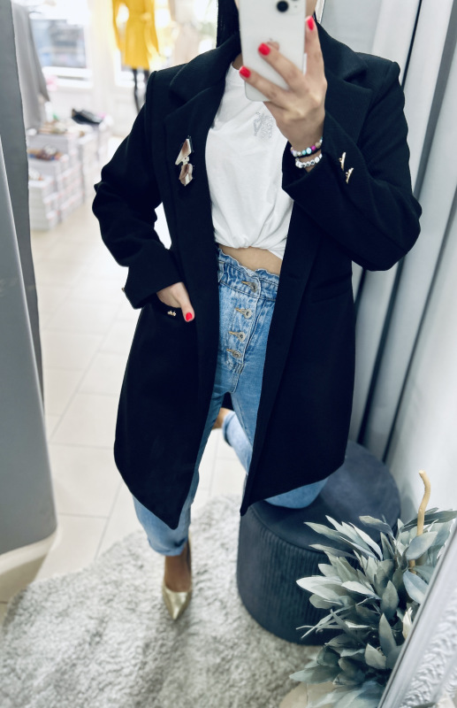 Prechodný kabátik- čierny 2