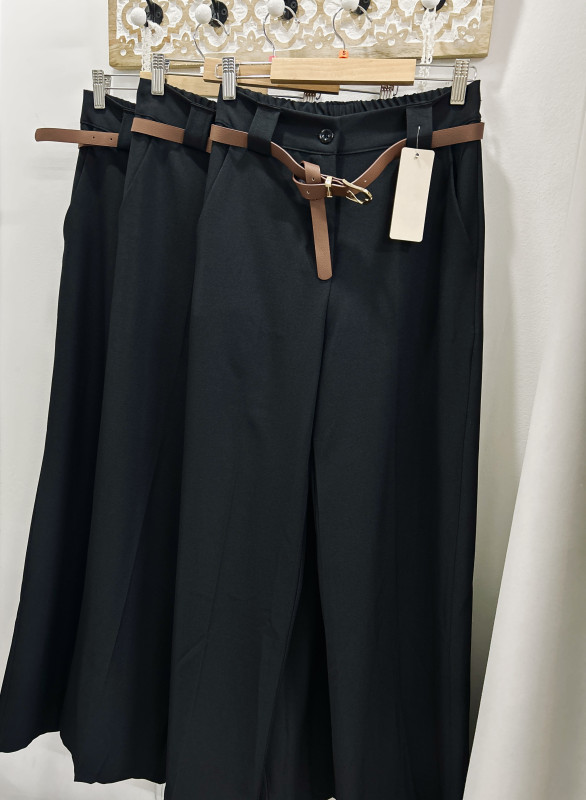 Čierne elegantné nohavice 5