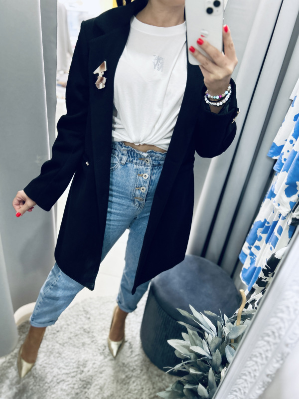 Prechodný kabátik- čierny 4